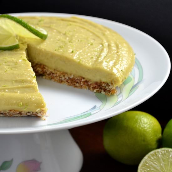Vegan No Bake Lime Avocado Pie