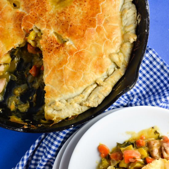 Fall Skillet Chicken Pot Pie