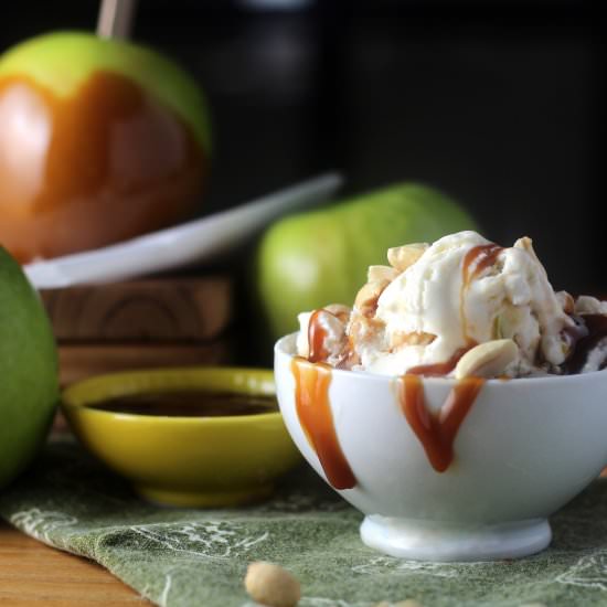Salted Caramel Apple Ice Cream