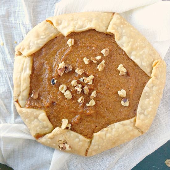 Rustic Pumpkin Pie Galette