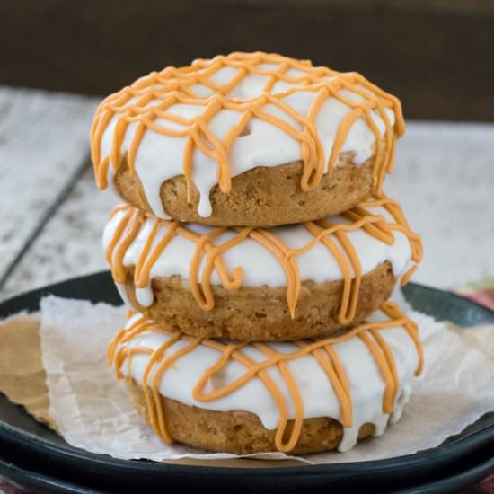 Butterscotch Apple Cake Donuts