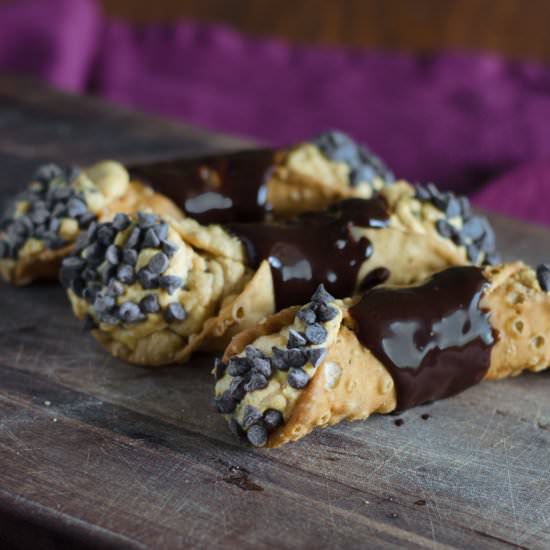 Chocolate Pumpkin Cannoli