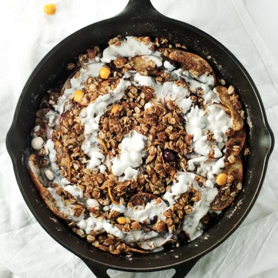 Pecan Skillet Apple Crisp