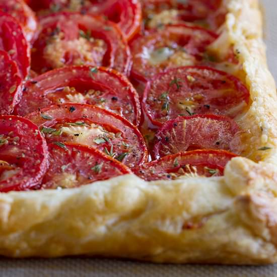 Tomato Tart with Bacon & Gruyere
