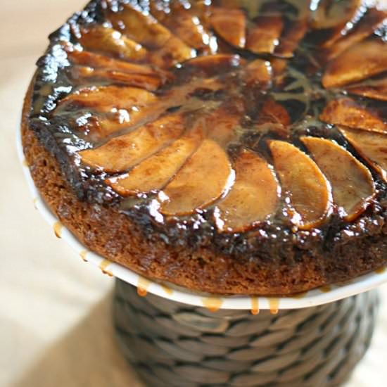 Upside Down Caramel Apple Cake