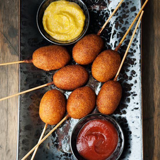 Mini Beer Corn Dogs