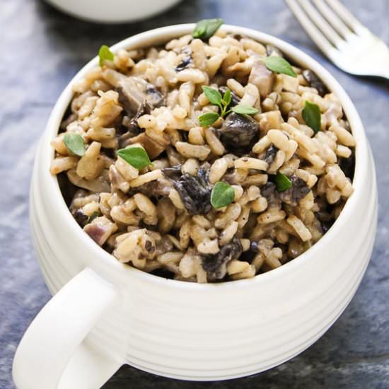 Authentic Italian Mushroom Risotto