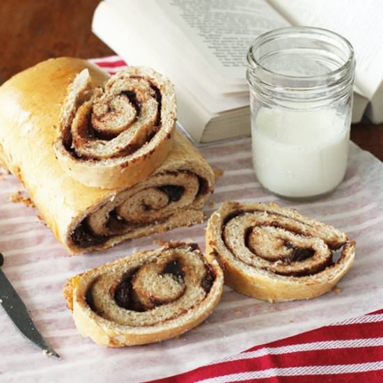 Rum Raisin Cinnamon Swirl Bread