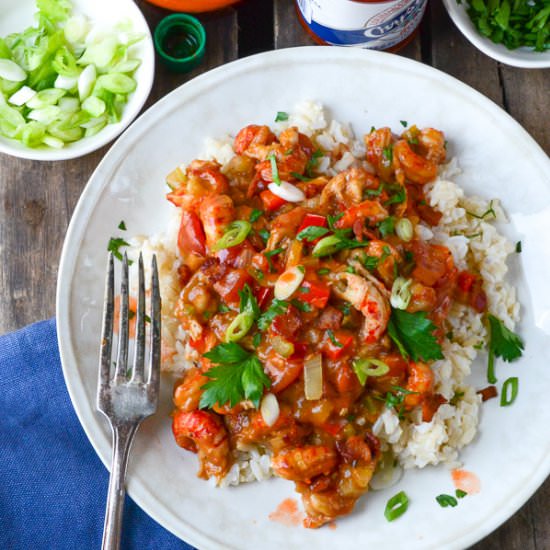 Easy crawfish étouffée