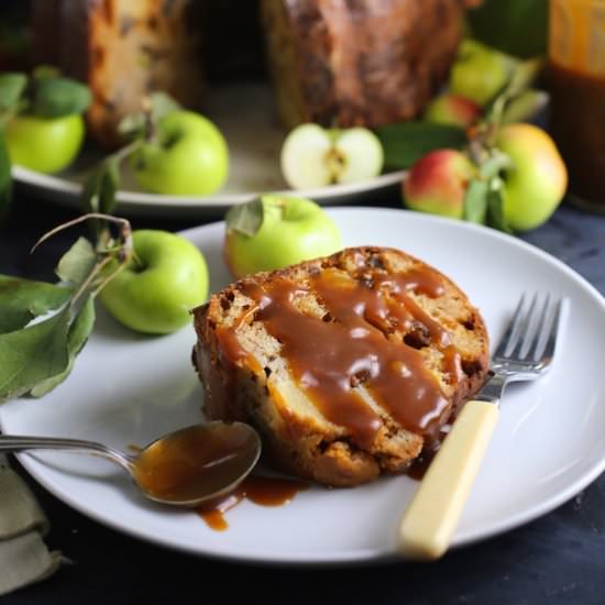 Toffee-Apple Sour Cream Cake