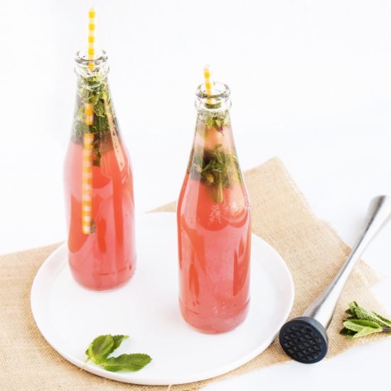 Quick & Healthy Cranberry Mojitos