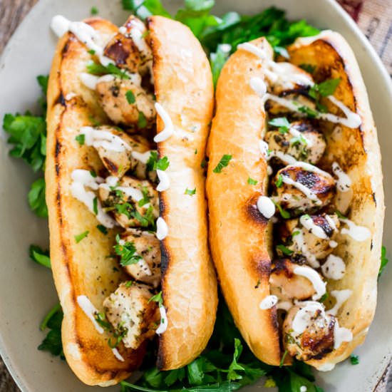 Marinated Chicken Spiedies