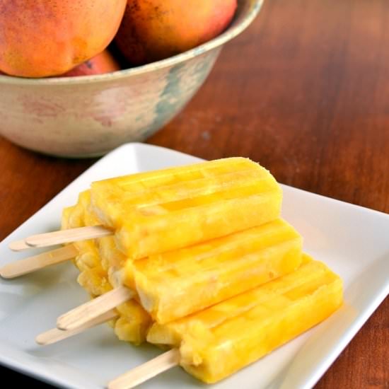 Tropical Sunrise Popsicles