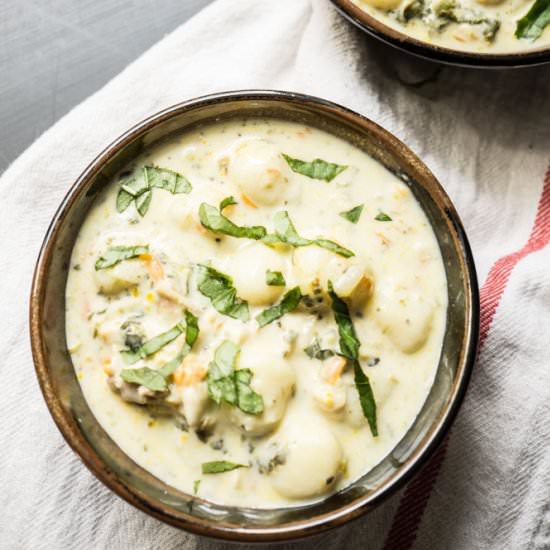 Healthier Chicken & Gnocchi Soup
