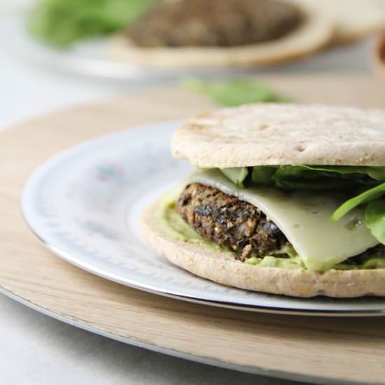 Quinoa Black Bean Cheeseburgers