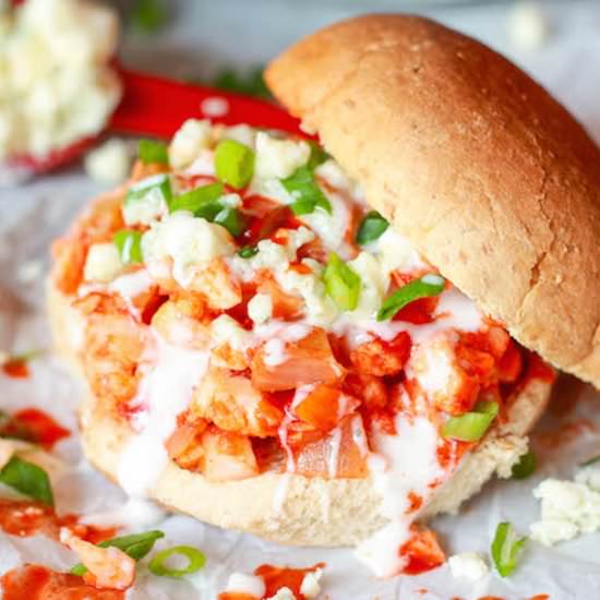 Buffalo Cauliflower Sloppy Joes