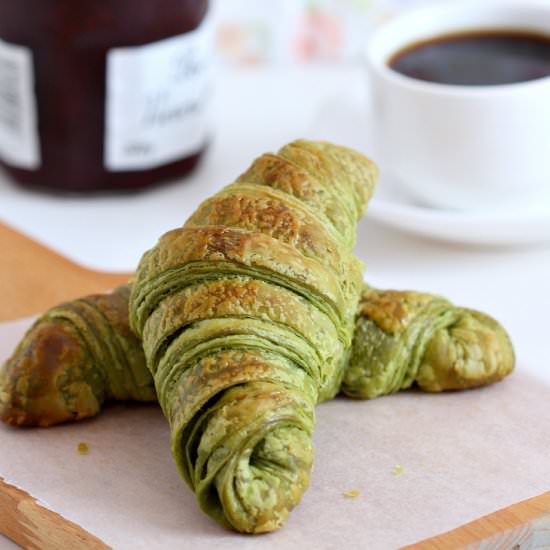 Matcha Croissants