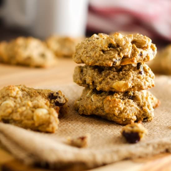 White Chocolate Quinoa Cookies