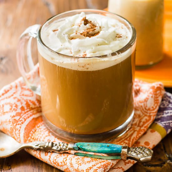Homemade Pumpkin Coffee Creamer