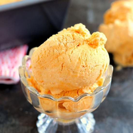 No-Churn Pumpkin Caramel Ice Cream