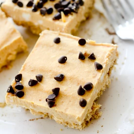 Skinny No Bake Pumpkin Cheesecake