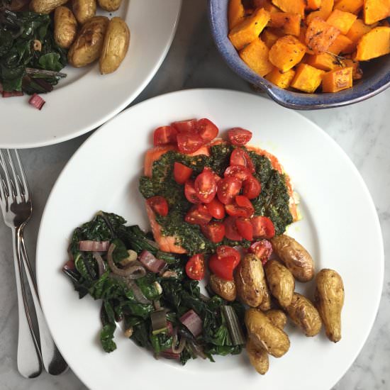 Basil Baked Salmon