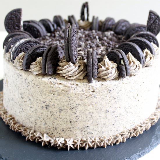 Oreo Cream Birthday Cake