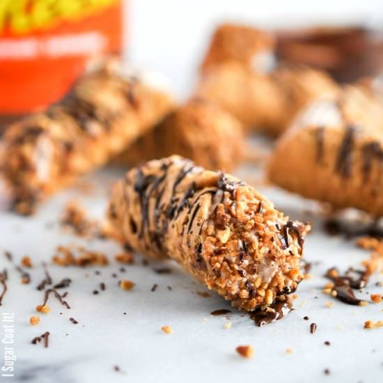 Peanut Butter Chocolate Cannoli
