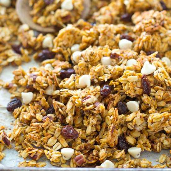 Pumpkin White Chocolate Granola