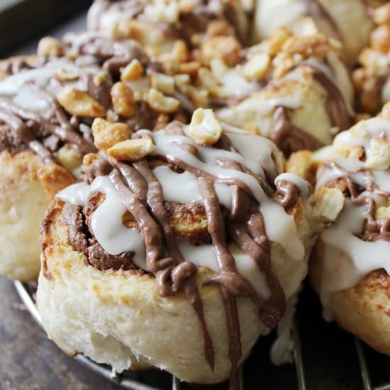 Peanut Butter Chocolate Rolls