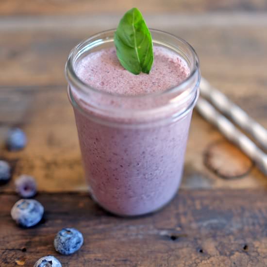 Blueberry Basil Smoothie