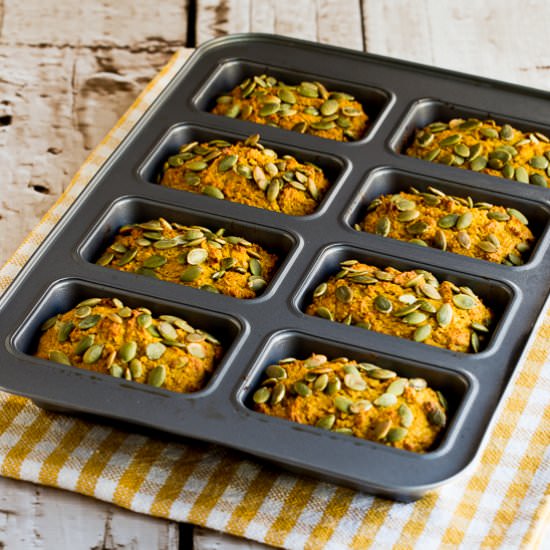 Low-Sugar Pumpkin Mini-Loaves