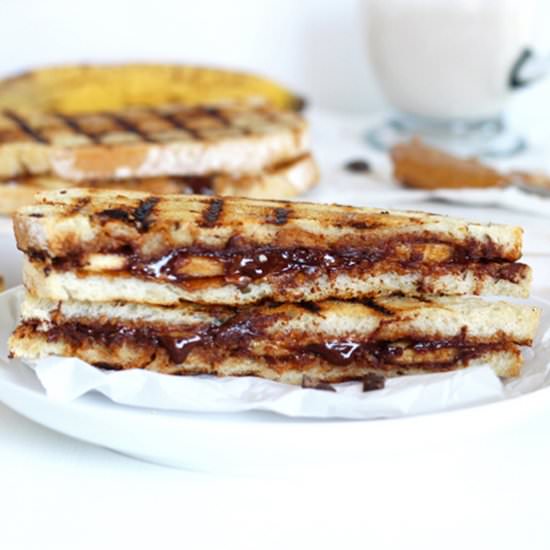 Grilled Chocolatey Sandwich