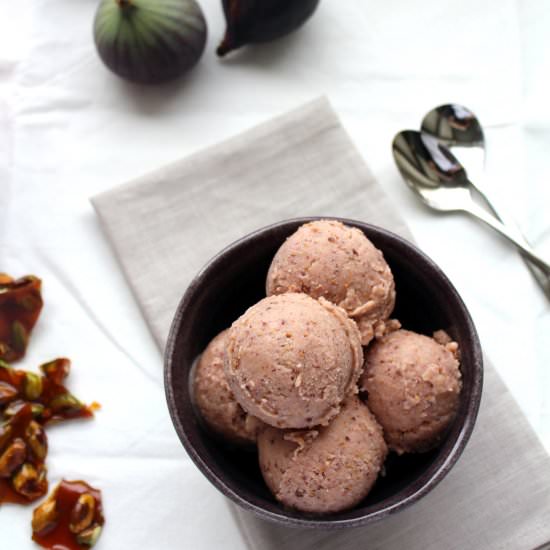 Fig and Muscat Wine Ice Cream