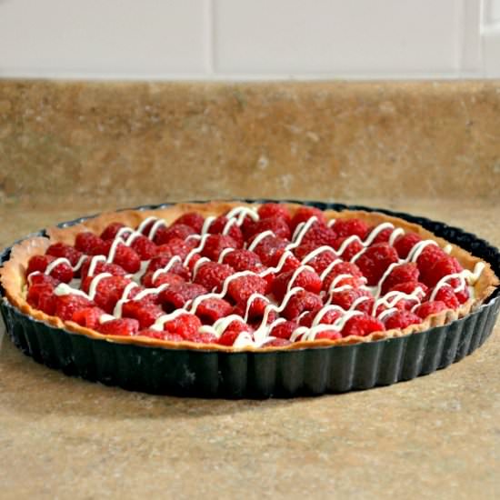 White Chocolate Raspberry Tart
