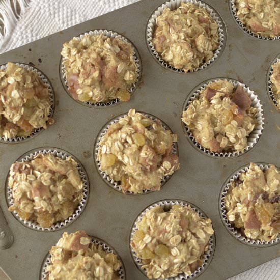Oatmeal Raisin French Toast Muffins