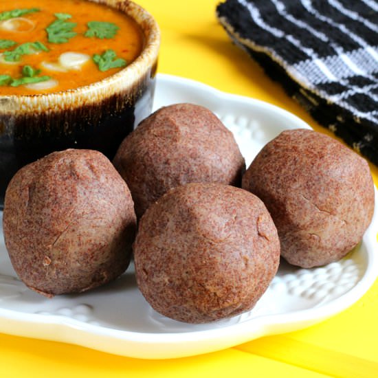 Ragi Mudde / Finger Millet Balls