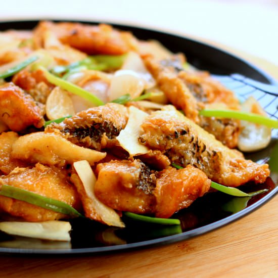 Ginger and Scallion Fish Slices 姜葱鱼