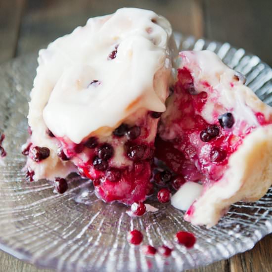 Huckleberry Lemon Sweet Rolls