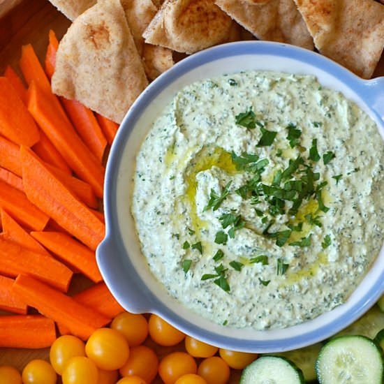 Feta and Kale Dip