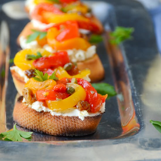 Pepperonata bruschetta
