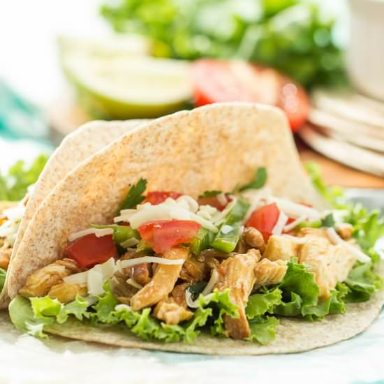 Honey Sriracha Chicken Tacos
