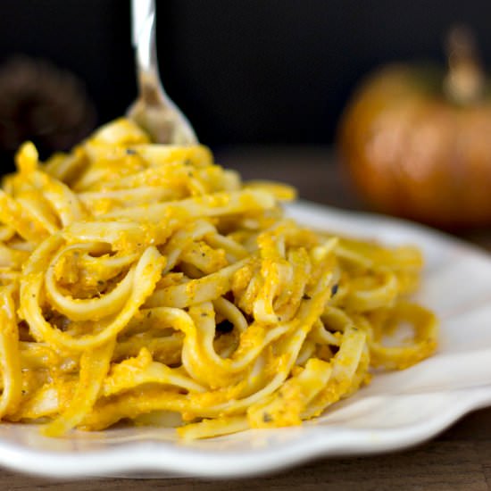 One Pot Chicken Pumpkin Alfredo