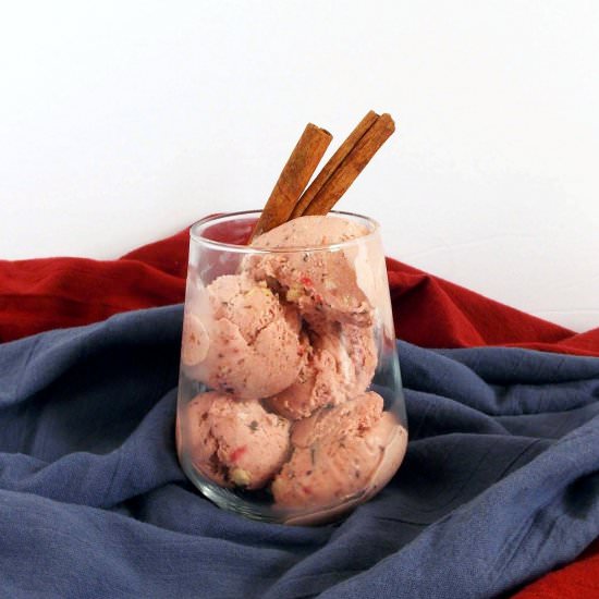 Roasted Plum Cinnamon Ice Cream