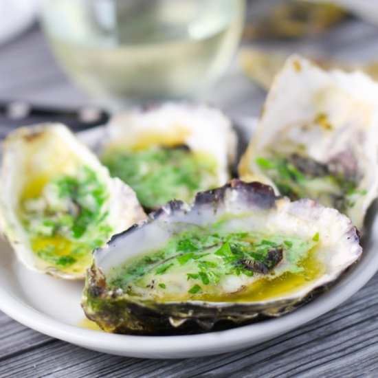 Grilled Oysters + Habanero Butter