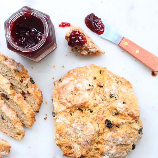 Cinnamon Raisin Soda Bread