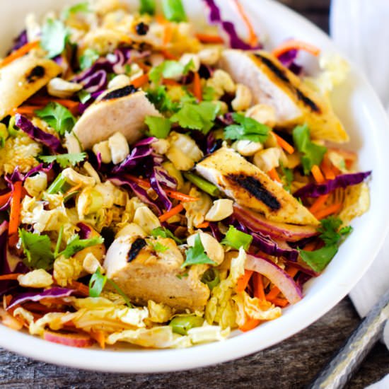 Grilled Chicken Cashew Salad