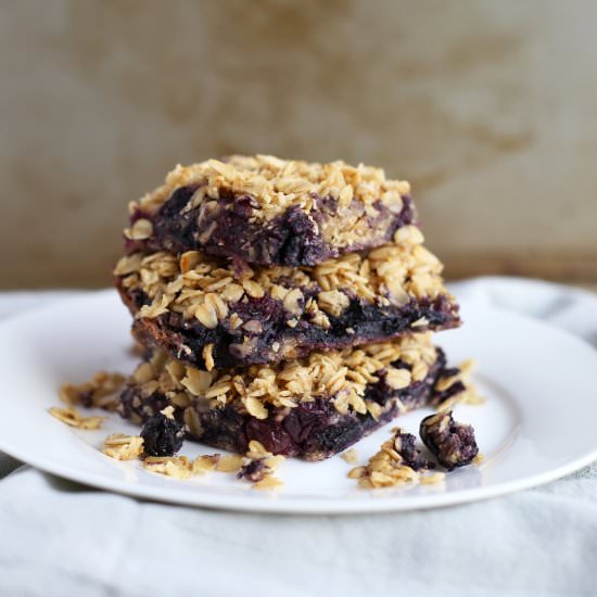 Vegan Blueberry Crumble Bars