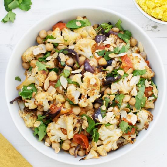 Roasted Cauliflower with Chermoula