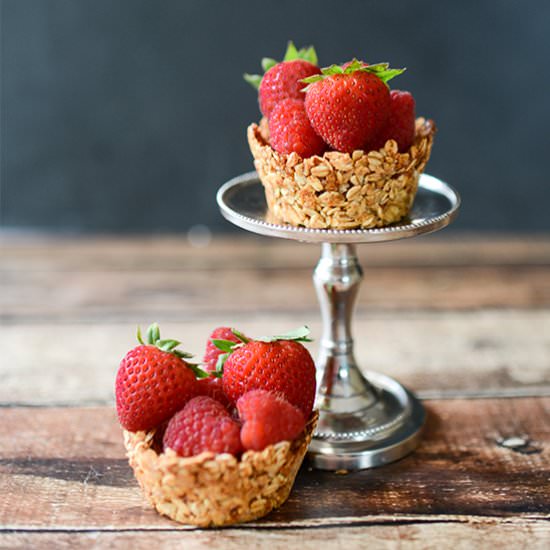 Edible Granola Bowls with Berries